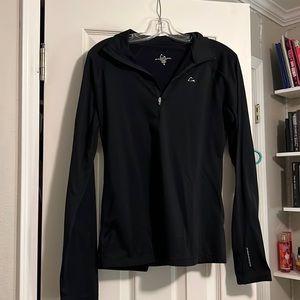 Black Paradox, quarter zip, insulated collared jacket